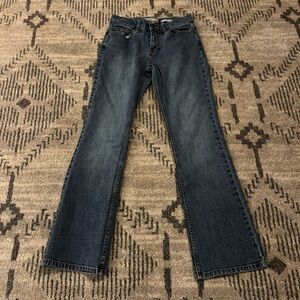 Women’s Old Navy Low Waist Bootcut Stretch Denim Blue Jeans: Size 1R